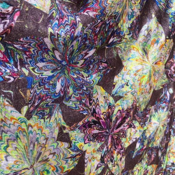 Vintage 70s maxi metallic dress with great print - Picture 5 of 12